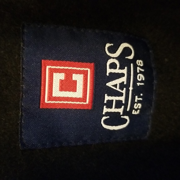 NWOT RL Chaps Men's Wool Black Pea Coat SZ XXL - Picture 2 of 11